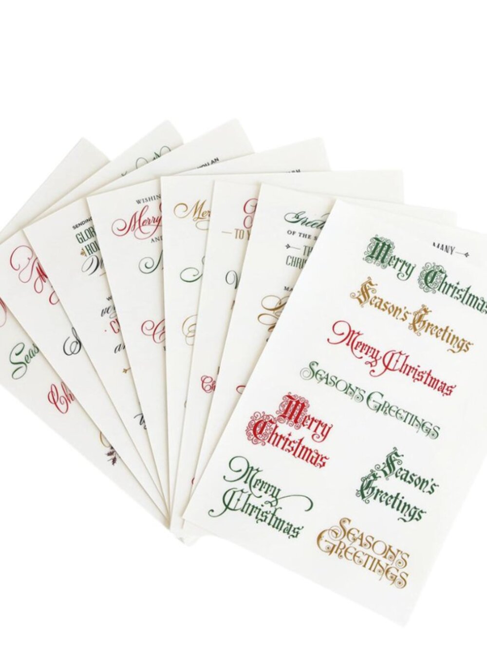 Anna Griffin® Christmas Card Sentiment Rub-Ons - Set of 128 Sealed - Picture 2 of 7